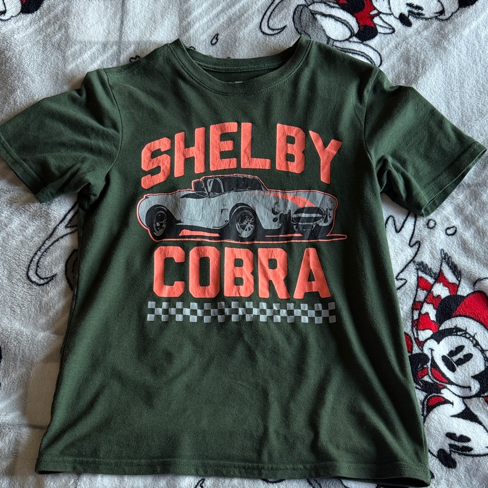 Shelby Cobra Kids Green Short Sleeve Tee